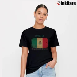 Women’s Mexicans Always Get Across MAGA Signature T-Shirt in black | Soft, Flattering Fit