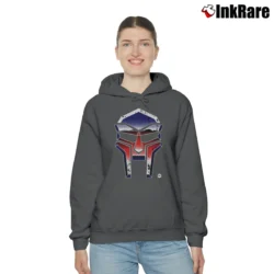 Women’s Mf Doom Optimus Rhyme Transformers Cozy Hoodie in charcoal | Warm, Structured, Stylish
