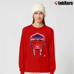 Women’s Mf Doom Optimus Rhyme Transformers Long-Sleeve Top in red | Sleek, Versatile, All-Season