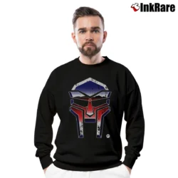Men’s Mf Doom Optimus Rhyme Transformers Crewneck Sweatshirt in black | Cozy Fabric, Clean Style