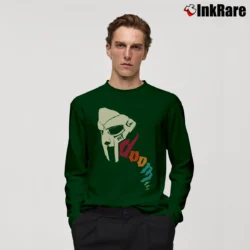 Men’s mf doom retro mask graphic hip hop Long-Sleeve Shirt in forest green | Sleek, Lightweight, Year-Round Wear