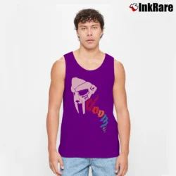 Men’s mf doom retro mask graphic hip hop Tank Top in purple | Breathable, Active-Friendly Design