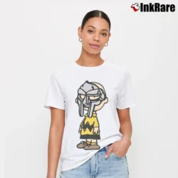 Women’s Mf Doom X Charlie Brown Snoopy T-Shirt in white | Soft, Flattering Fit