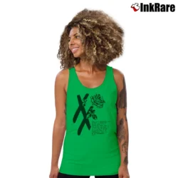 Women’s Mgk T Xx Flower Black Rose Tank Top in irish green | Lightweight, Movement-Friendly