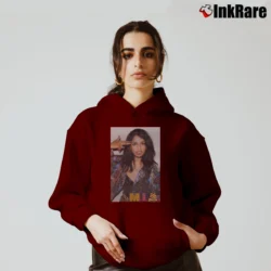 Women’s mia bad girls pop rap fashion Cozy Hoodie in maroon | Warm, Structured, Stylish