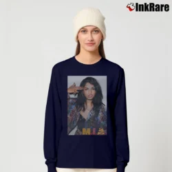 Women’s mia bad girls pop rap fashion Long-Sleeve Top in navy | Sleek, Versatile, All-Season