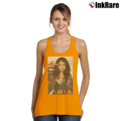 Women’s mia bad girls pop rap fashion Tank Top in orange | Lightweight, Movement-Friendly