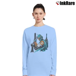Women’s Miami Dolphins Boba Fett Star Wars Football Long-Sleeve Top in light blue | Sleek, Versatile, All-Season