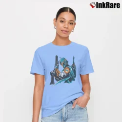 Women’s Miami Dolphins Boba Fett Star Wars Football Signature T-Shirt in light blue | Soft, Flattering Fit