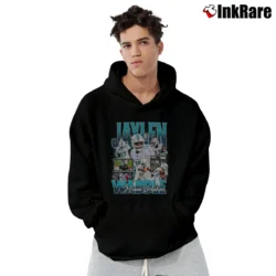 Men’s miami dolphins jaylen waddle retro bootleg for NFL Fans Pullover Hoodie in black | Cozy, Durable, Modern Fit