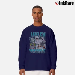 Men’s miami dolphins jaylen waddle retro bootleg for NFL Fans Long-Sleeve Shirt in navy | Sleek, Lightweight, Year-Round Wear