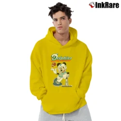 Men’s Miami Dolphins Mickey Mouse Super Bowl Fan Pullover Hoodie in yellow | Cozy, Durable, Modern Fit