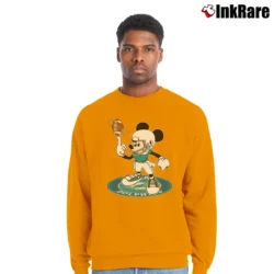 Men’s Miami Dolphins Mickey Mouse Super Bowl Fan Crewneck Sweatshirt in orange | Cozy Fabric, Clean Style