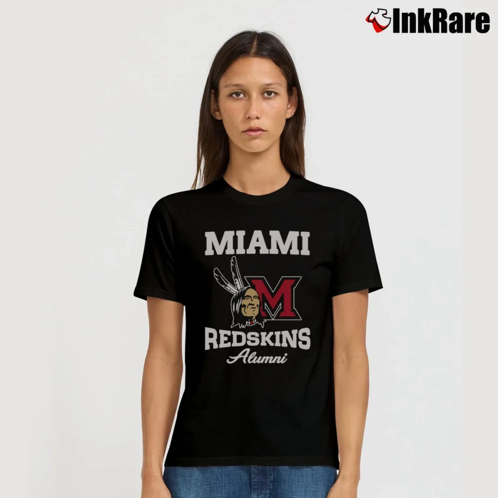 Women’s Miami Redskins Alumni Signature T-Shirt in black | Soft, Flattering Fit