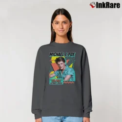 Women’s Michael J Fox Teen Beat Relaxed Sweatshirt in charcoal | Soft, Laid-Back Vibe