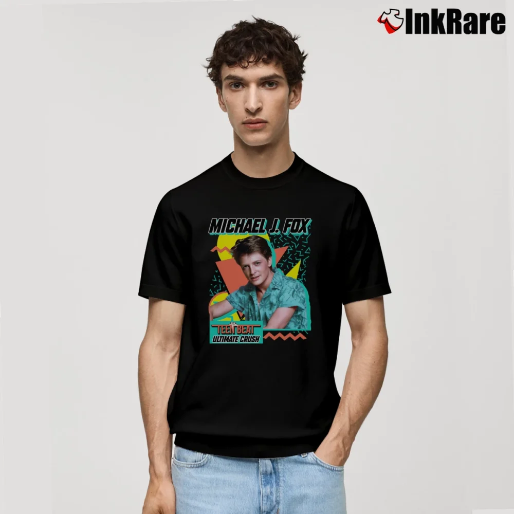 Men’s Michael J Fox Teen Beat Classic T-Shirt in black | Soft, Breathable Everyday Wear