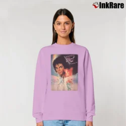 Women’s Michael Jackson Captain Eo Tribute Relaxed Sweatshirt in light pink | Soft, Laid-Back Vibe