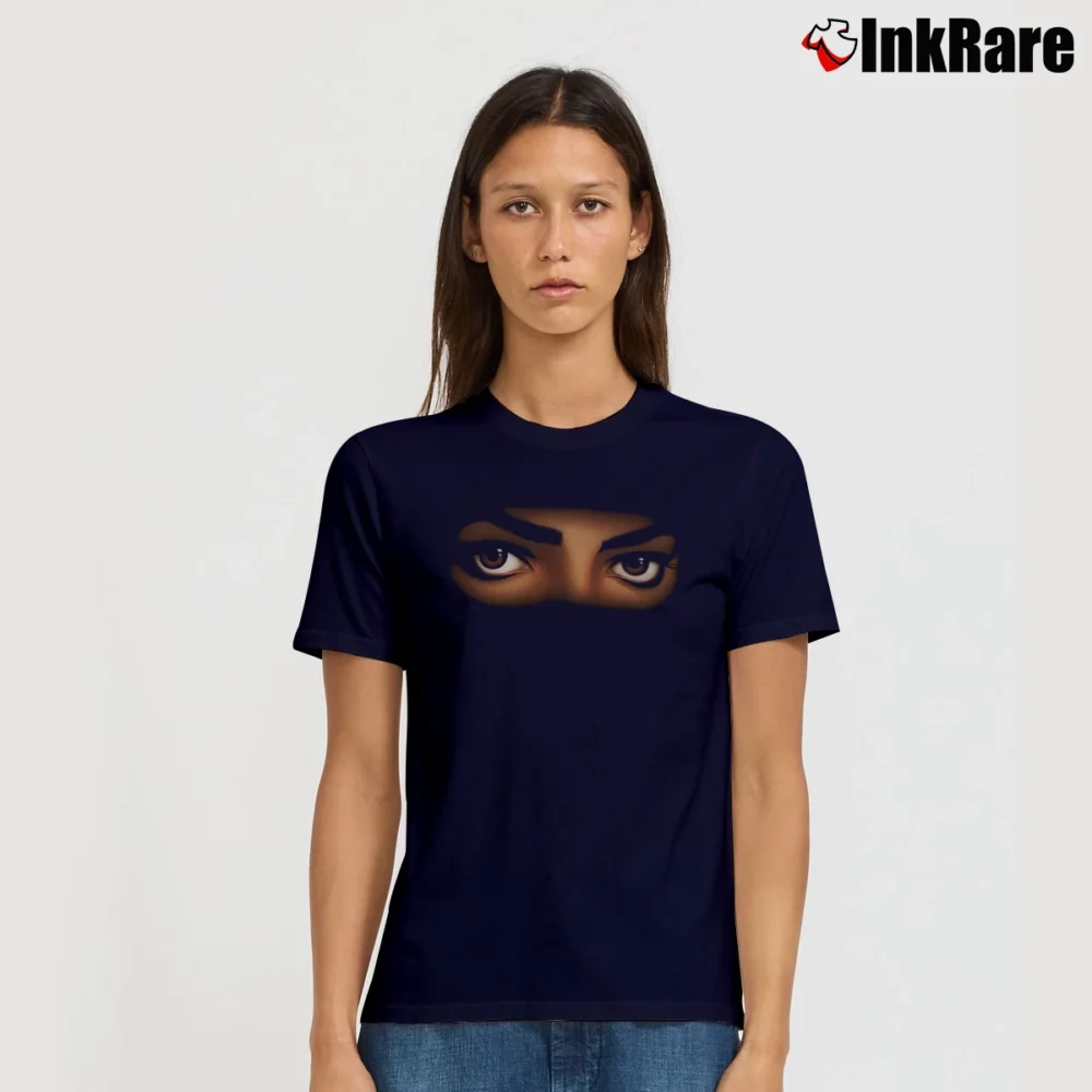Women’s Michael Jackson Dangerous World Tour 1992 Signature T-Shirt in navy | Soft, Flattering Fit