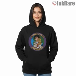 Michael Jackson Heal The World Cartoon Tribute Shirt on black hoodie for women graphic tee
