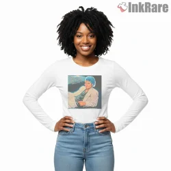 Michael Jackson Thriller Classic Album Portrait Shirt on white long sleeve shirt for women graphic tee