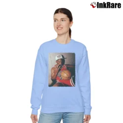 Women’s Michael Jordan 3 Times Back to Back Champ Relaxed Sweatshirt in light blue | Soft, Laid-Back Vibe