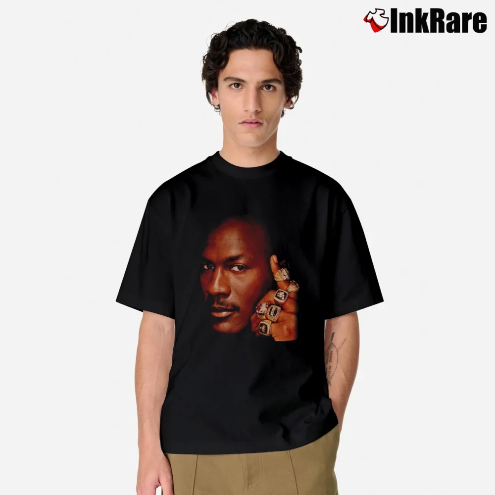 Men’s Michael Jordan 6 Rings Classic T-Shirt in black | Soft, Breathable Everyday Wear