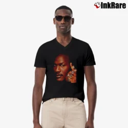 Men’s Michael Jordan 6 Rings V-Neck Tee in black | Sharp, Breathable, Everyday Staple