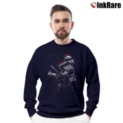 Men’s Michael Jordan Black Art Crewneck Sweatshirt in navy | Cozy Fabric, Clean Style