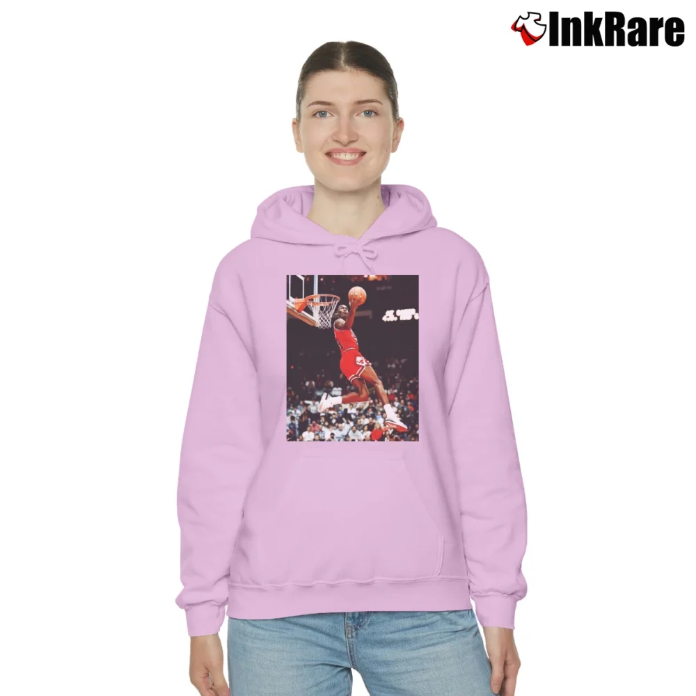 Women’s Michael Jordan Dunk Contest Cozy Hoodie in light pink | Warm, Structured, Stylish