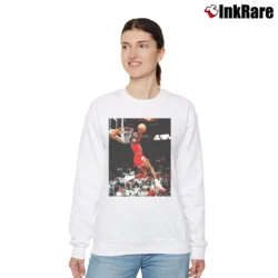 Women’s Michael Jordan Dunk Contest Relaxed Sweatshirt in white | Soft, Laid-Back Vibe