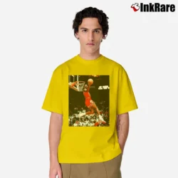 Men’s Michael Jordan Dunk Contest Classic T-Shirt in yellow | Soft, Breathable Everyday Wear