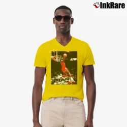 Men’s Michael Jordan Dunk Contest V-Neck Tee in yellow | Sharp, Breathable, Everyday Staple