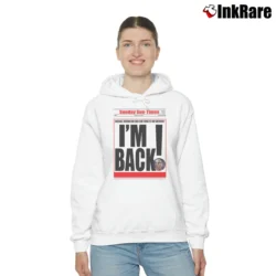 Women’s michael jordan i'm back for Basketball Icon Fans Cozy Hoodie in white | Warm, Structured, Stylish