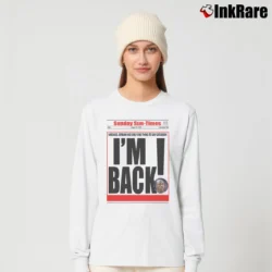 Women’s michael jordan i'm back for Basketball Icon Fans Long-Sleeve Top in white | Sleek, Versatile, All-Season