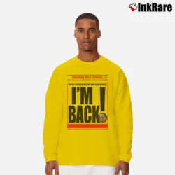 Men’s michael jordan i'm back for Basketball Icon Fans Long-Sleeve Shirt in yellow | Sleek, Lightweight, Year-Round Wear