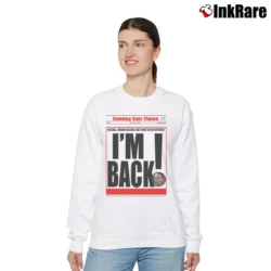 Women’s michael jordan i'm back for Basketball Icon Fans Relaxed Sweatshirt in white | Soft, Laid-Back Vibe