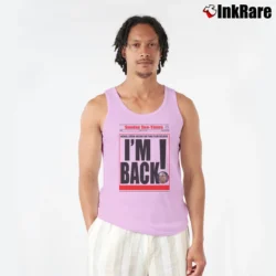 Men’s michael jordan i'm back for Basketball Icon Fans Tank Top in light pink | Breathable, Active-Friendly Design