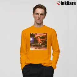 Men’s michael jordan let me fly for Basketball and Air Jordan Fans Long-Sleeve Shirt in orange | Sleek, Lightweight, Year-Round Wear