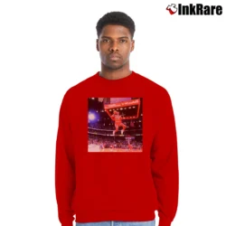 Men’s michael jordan let me fly for Basketball and Air Jordan Fans Crewneck Sweatshirt in red | Cozy Fabric, Clean Style