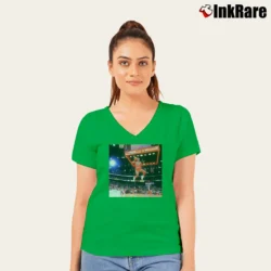 Women’s michael jordan let me fly for Basketball and Air Jordan Fans V-Neck Tee in irish green | Chic Neckline, Soft Texture