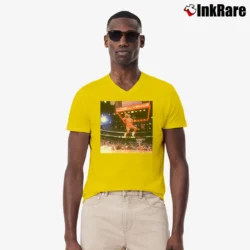 Men’s michael jordan let me fly for Basketball and Air Jordan Fans V-Neck Tee in yellow | Sharp, Breathable, Everyday Staple