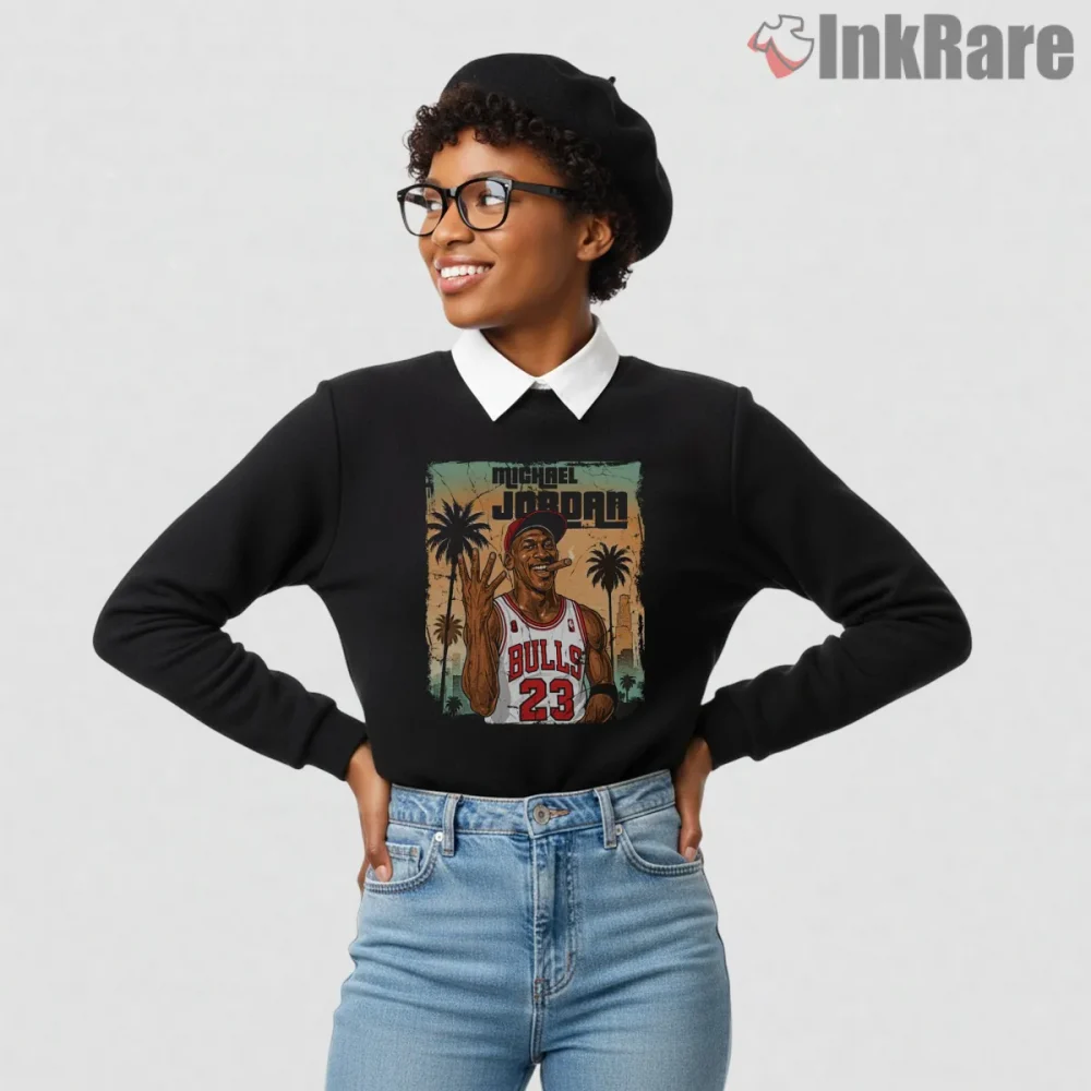 Michael Jordan Retro Champion Gta Style Basketball Shirt on graphic shirt for women graphic tee