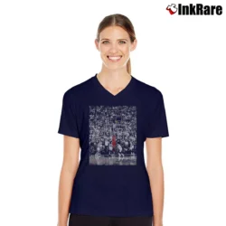 Women’s Michael Jordan Signature Moment V-Neck Tee in navy | Chic Neckline, Soft Texture