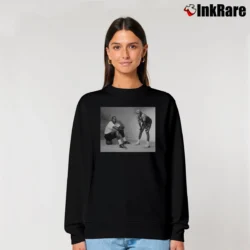 Women’s michael jordan spike lee photo for Basketball Culture Fans Relaxed Sweatshirt in black | Soft, Laid-Back Vibe