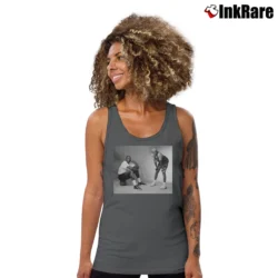 Women’s michael jordan spike lee photo for Basketball Culture Fans Tank Top in charcoal | Lightweight, Movement-Friendly