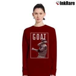 Women’s Michael Jordan The GOAT Long-Sleeve Top in maroon | Sleek, Versatile, All-Season