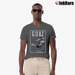Men’s Michael Jordan The GOAT V-Neck Tee in charcoal | Sharp, Breathable, Everyday Staple