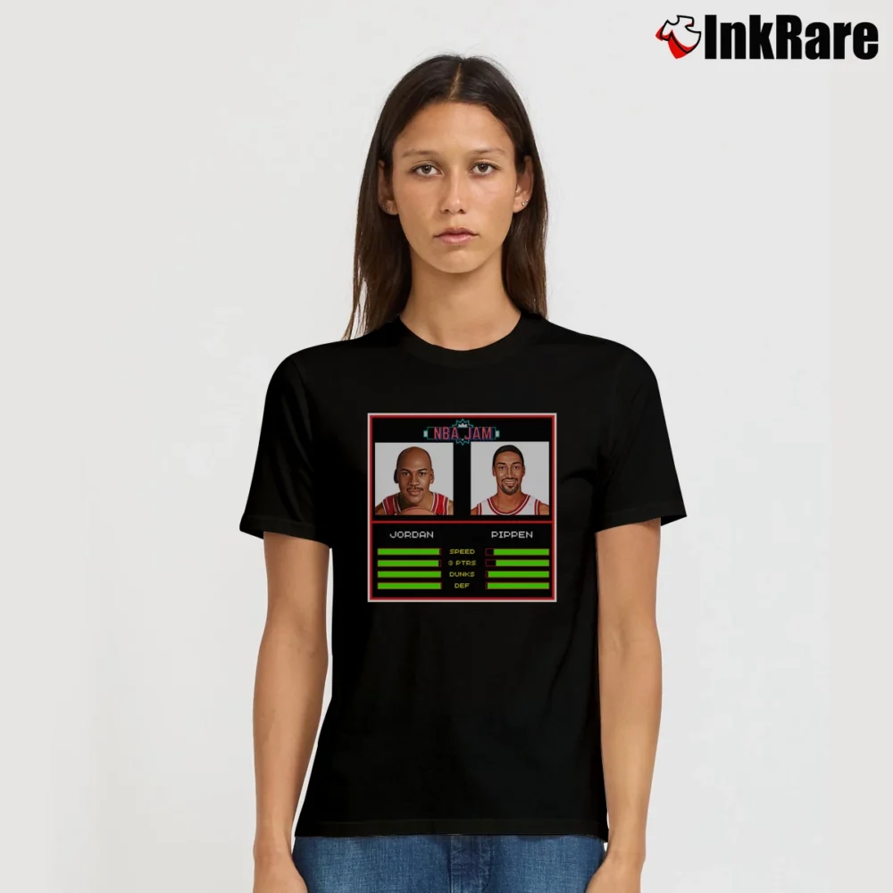 Women’s Michael Jordan Vs Scottie Pippen Signature T-Shirt in black | Soft, Flattering Fit