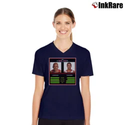 Women’s Michael Jordan Vs Scottie Pippen V-Neck Tee in navy | Chic Neckline, Soft Texture