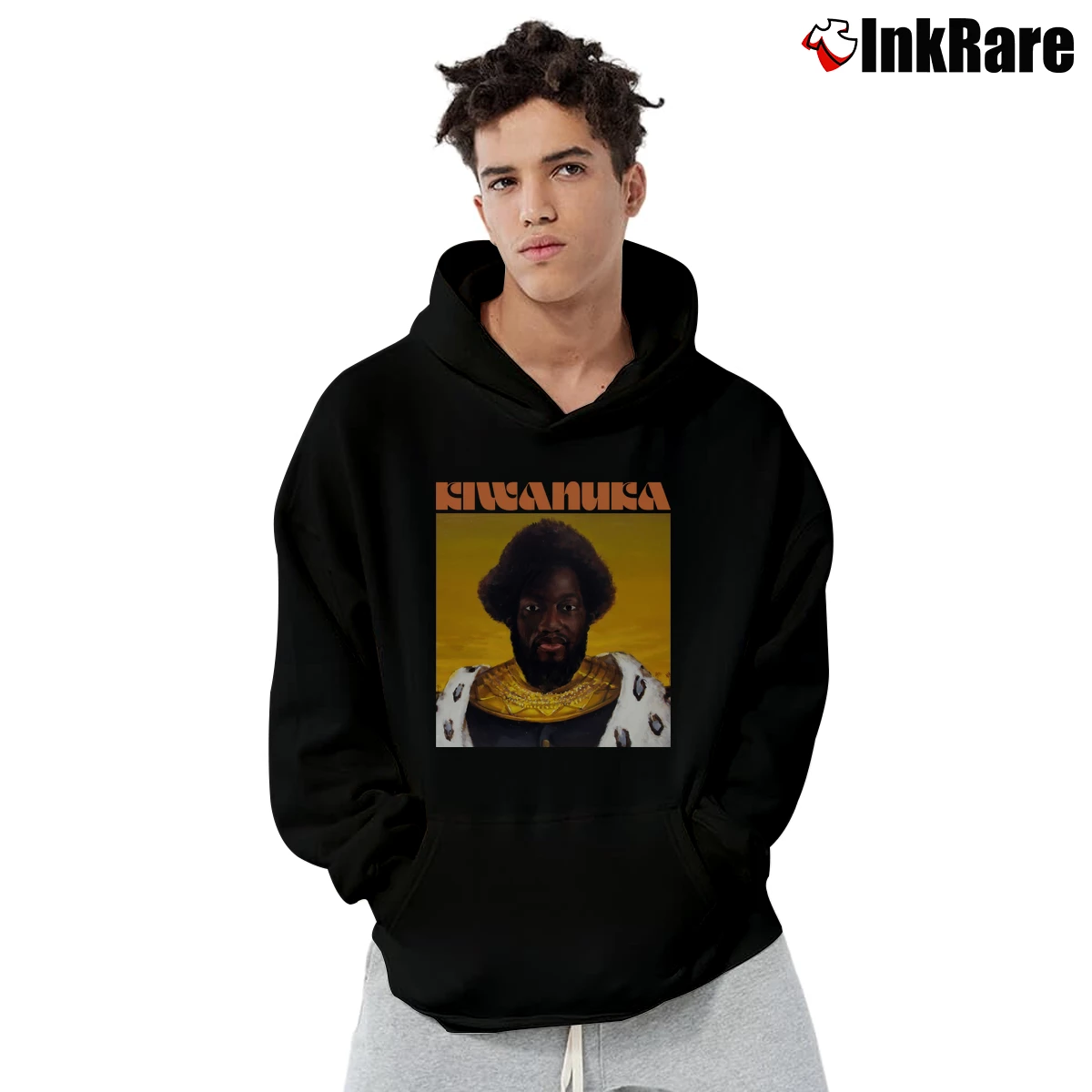 Men’s Michael Kiwanuka Pullover Hoodie in black | Cozy, Durable, Modern Fit